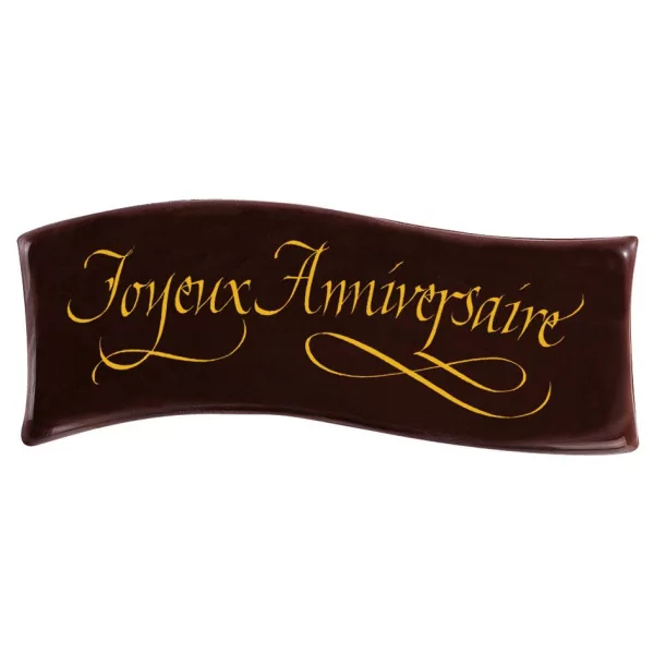 Banners Dark chocolate 'Joyeux Anniversaire'