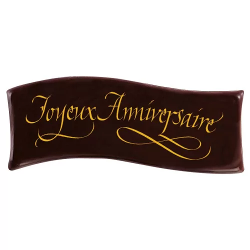 Banners Dark chocolate 'Joyeux Anniversaire'