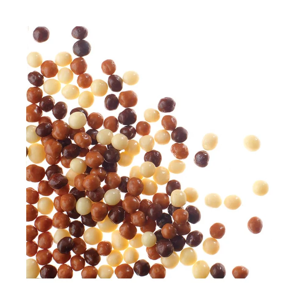 Assorted crunchies black, milk and white 2,5kg