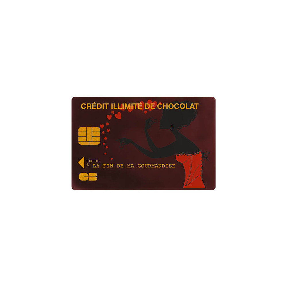 Credit cards Dark chocolate 'Amour'