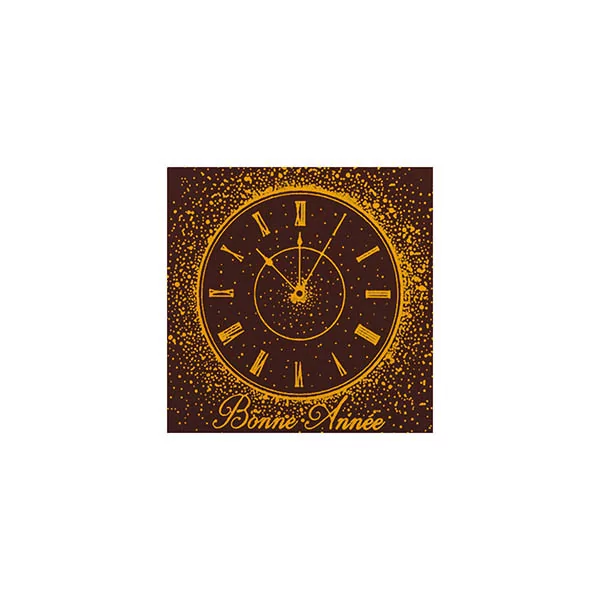 Squares Dark chocolate 'Horloge'