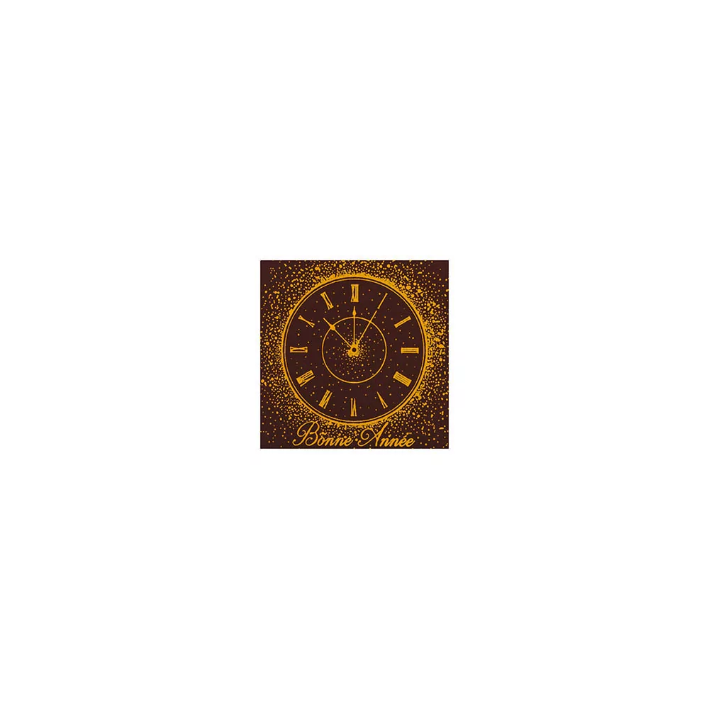 Squares Dark chocolate 'Horloge'