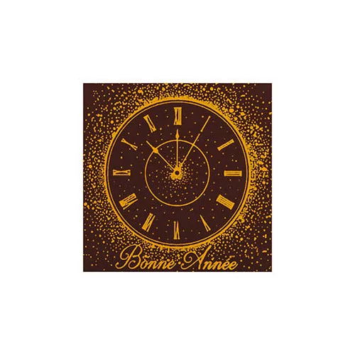Squares Dark chocolate 'Horloge'