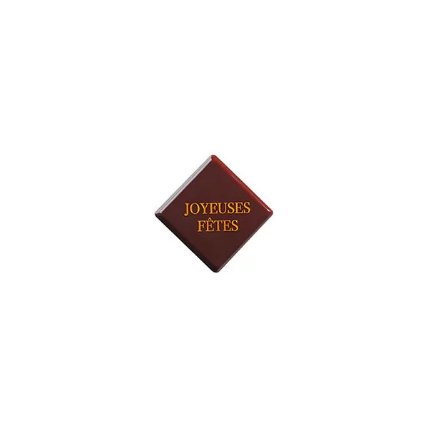 Squares Dark chocolate 'Joyeuses Fêtes'
