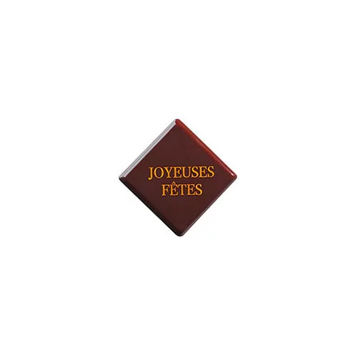 Squares Dark chocolate 'Joyeuses Fêtes'