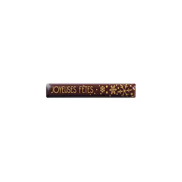 Rectangles Dark chocolate 'Fêtes givrées'