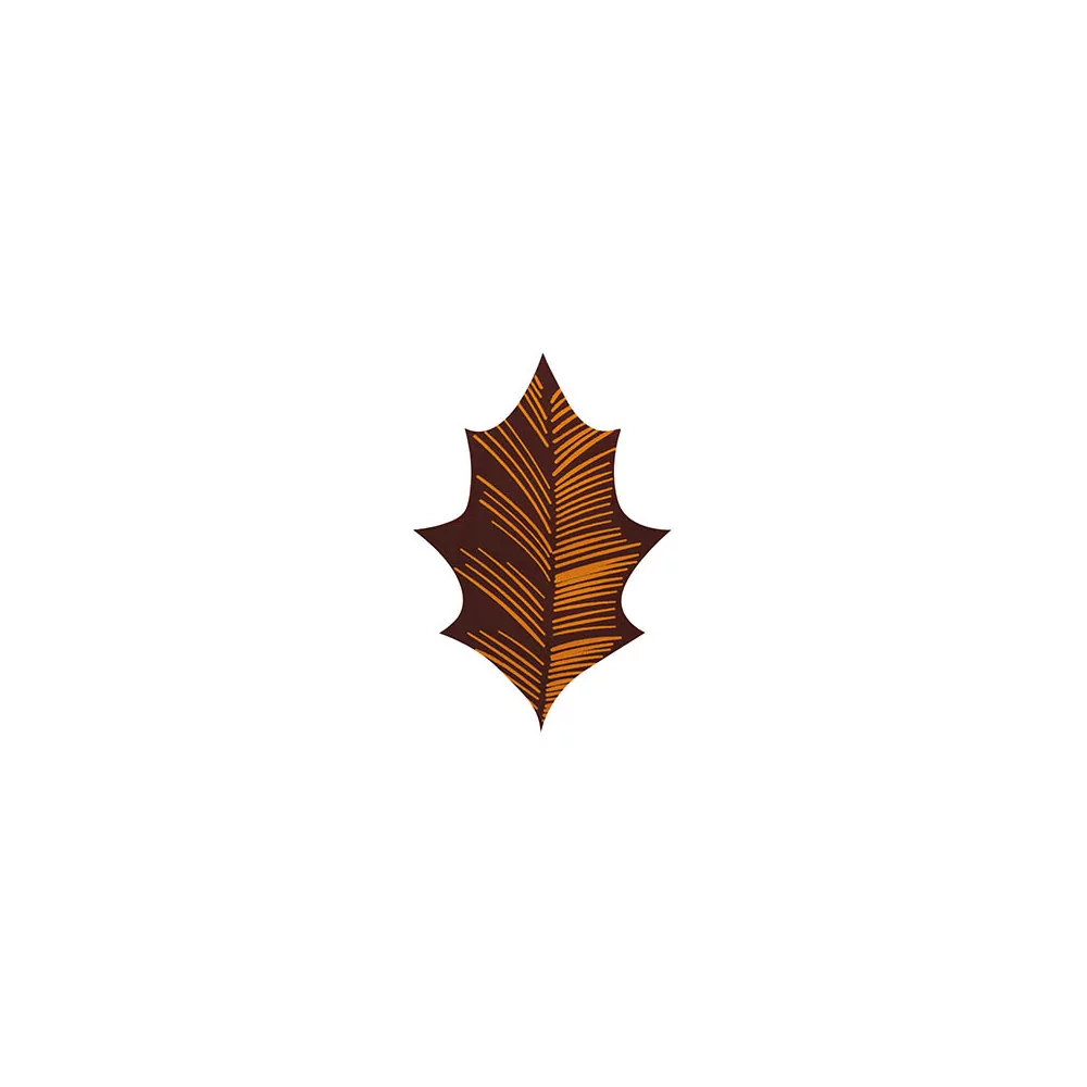 Holly leaves Dark chocolate 'Délicatesse'