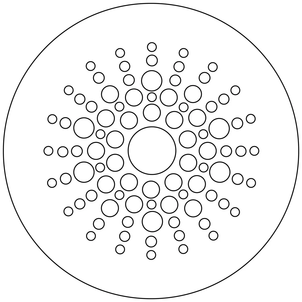 Stencil for King's cake "Bubble"