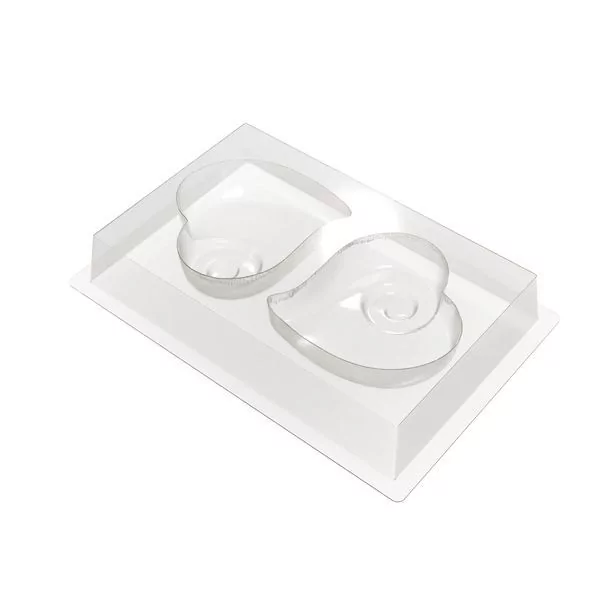 Entremets moulds "Cœur spirale 2 personnes"