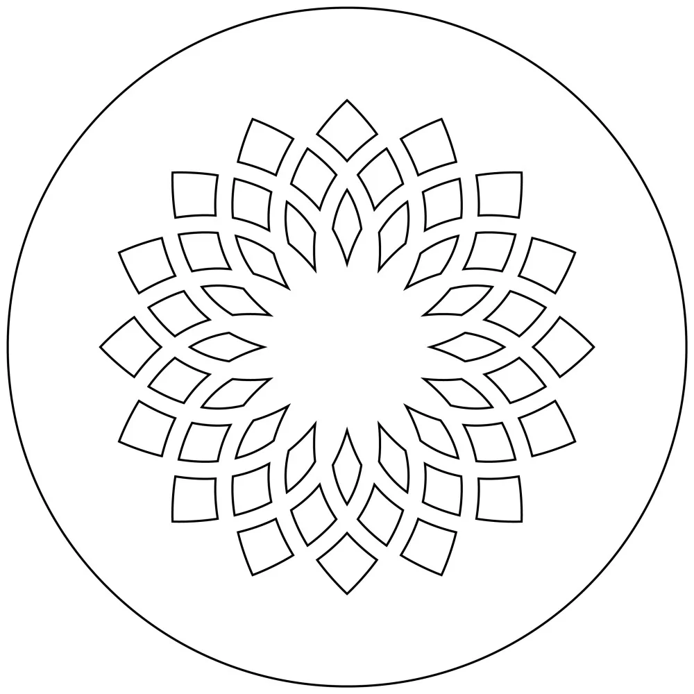 Stencil for King's cake "Rosace"