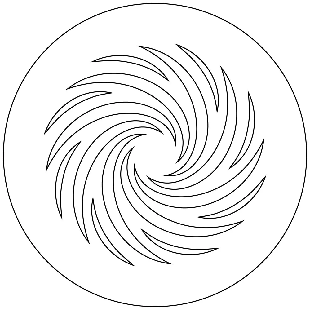 Stencil for King's cake "Tourbillon"
