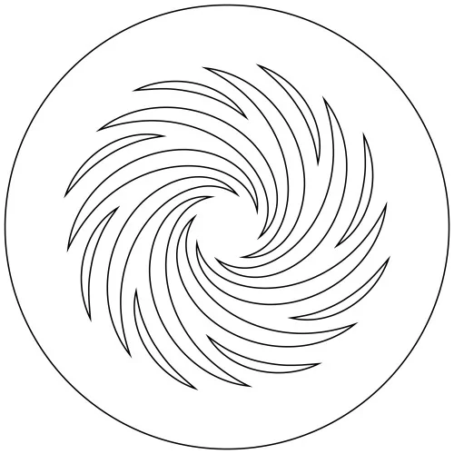 Stencil for King's cake "Tourbillon"