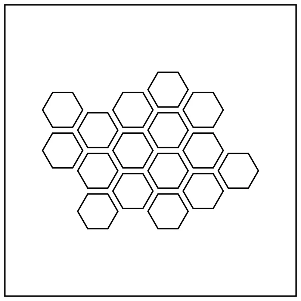 Stencil "Alvéoles"