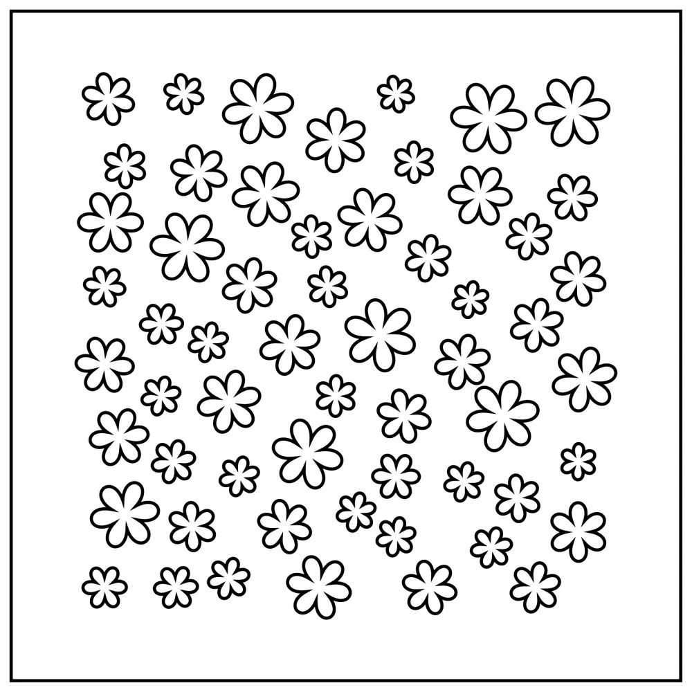 Stencil "Fleurettes"