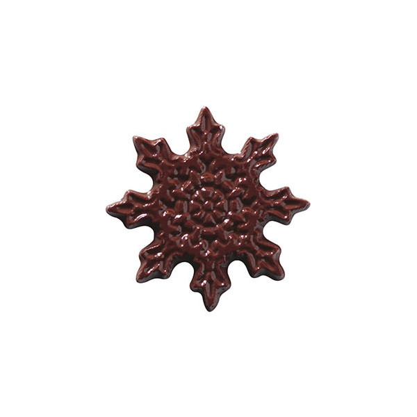 Snowflakes dark chocolate embossed