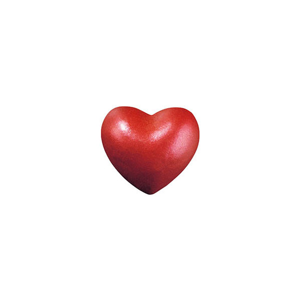 Hearts white chocolate coated ruby