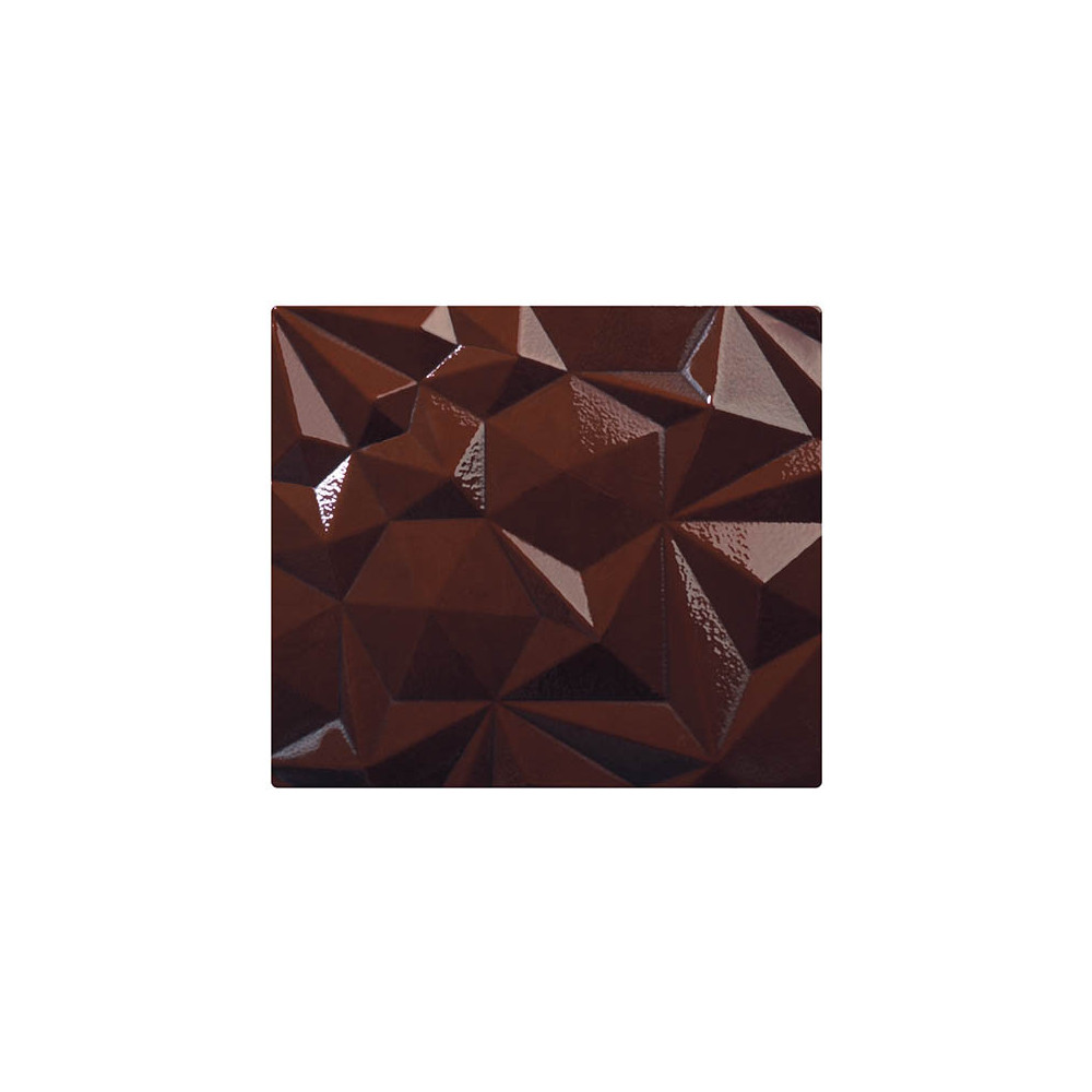 Embouts de bûche rectangle en chocolat noir 'Origami'