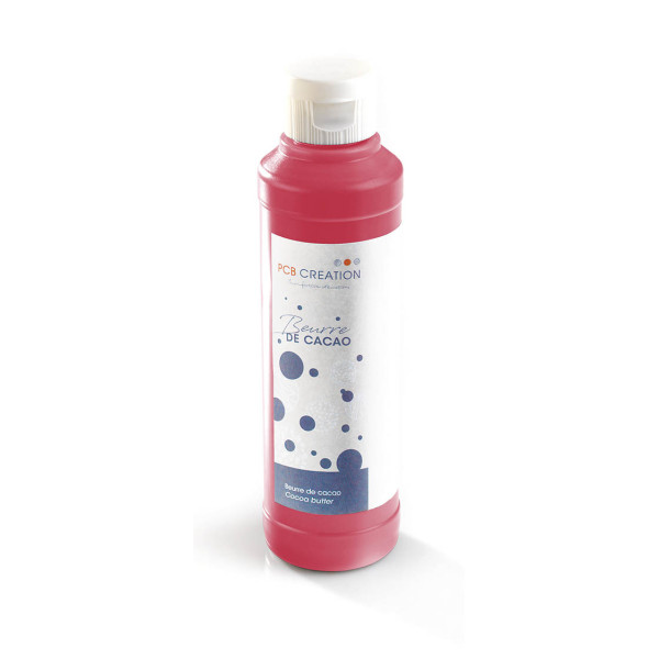 Beurre de cacao coloré Rouge rubis 200 g