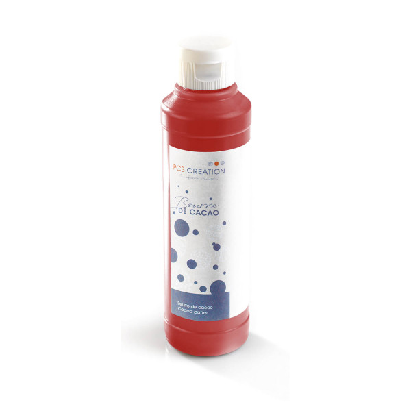 Beurre de cacao coloré naturel Rouge Bordeaux 200 g