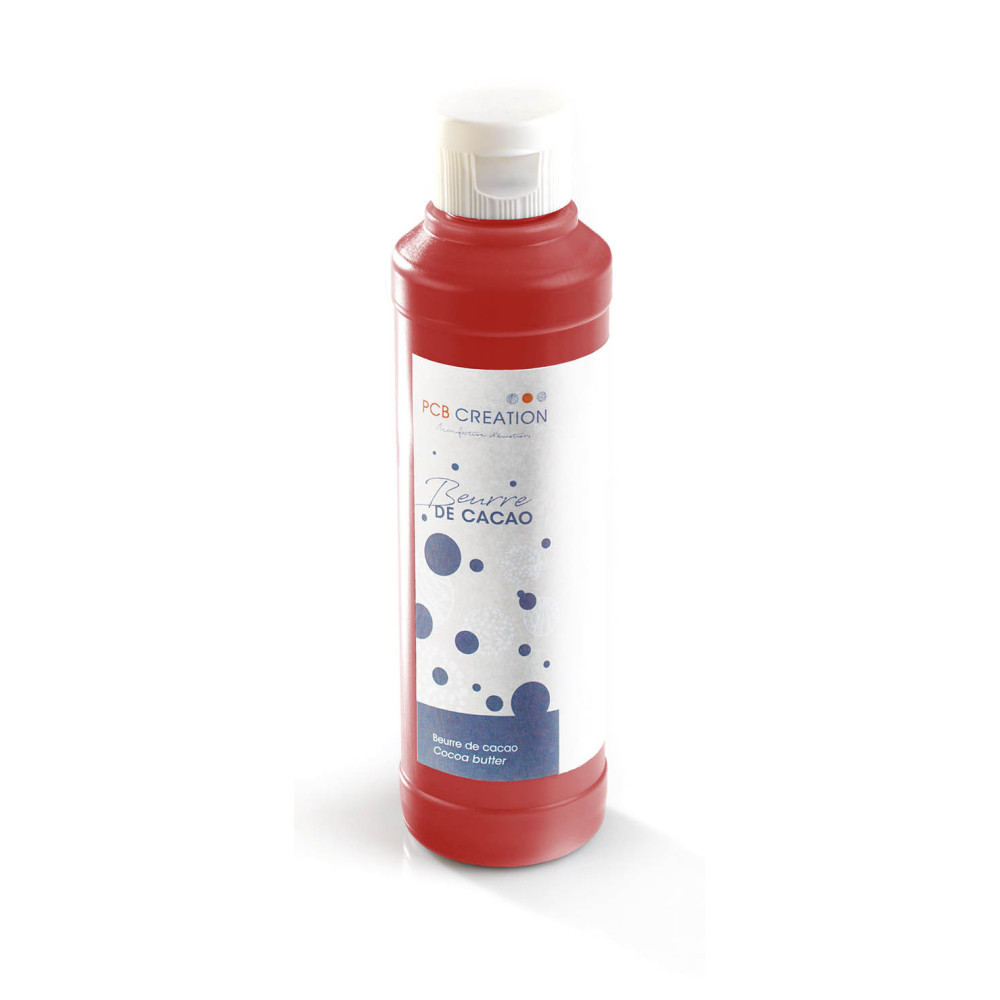 Beurre de cacao coloré naturel Rouge Bordeaux 200 g