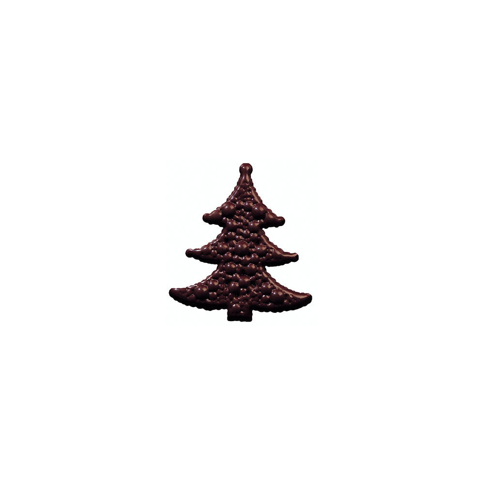 Sapins en chocolat noir 'Bulles'