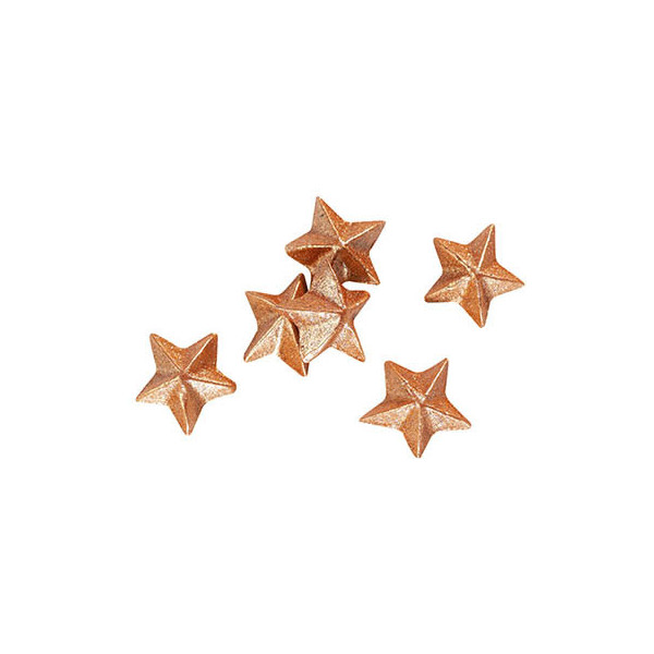 Etoiles en chocolat noir scintillantes Bronze