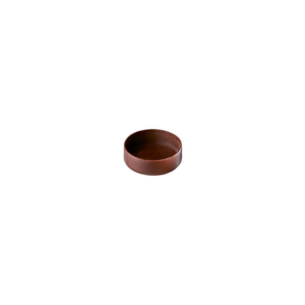 Coques rondes en chocolat noir