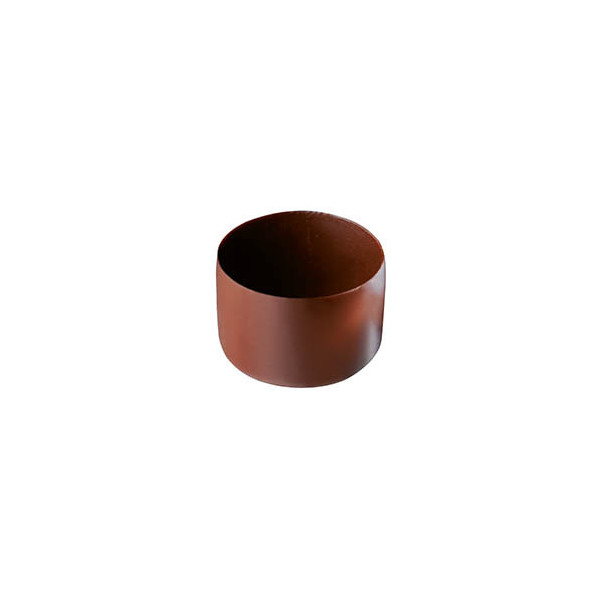 Coques rondes en chocolat noir