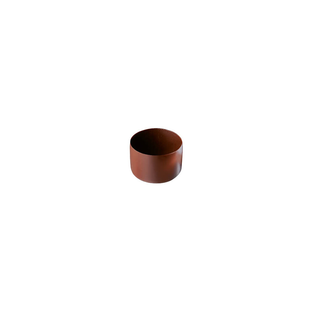 Coques rondes en chocolat noir