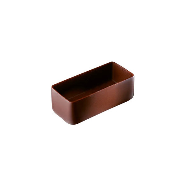 Coques rectangles en chocolat noir