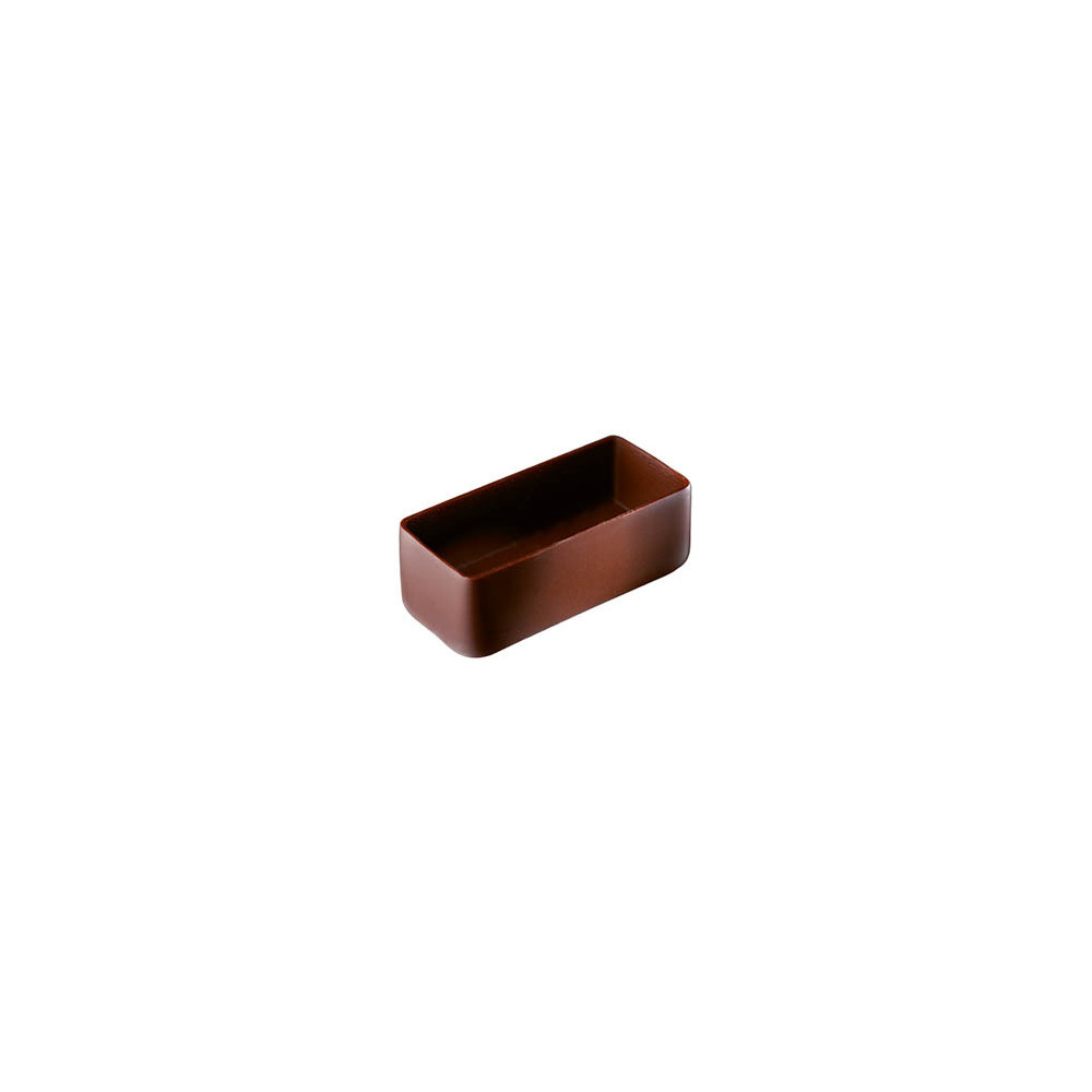 Coques rectangles en chocolat noir
