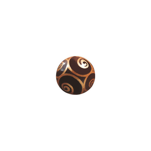 Half-shells balls dark chocolate 'Eclat'