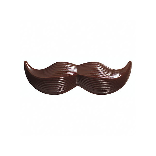Moustaches en chocolat noir