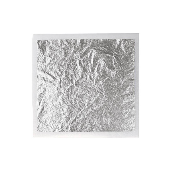 Genuine silver leaves in book loose