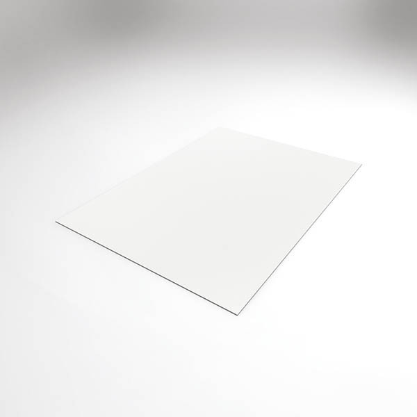 White rigid plates