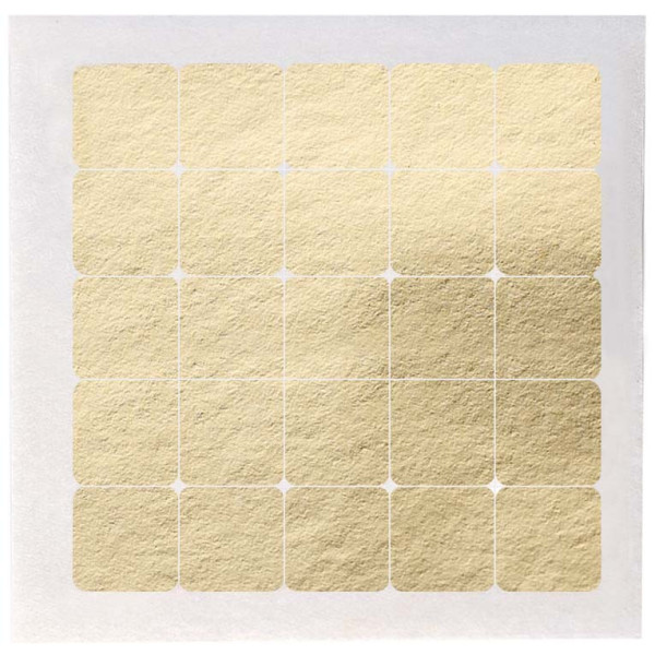 Petites feuilles d'or véritable prédécoupées en carrés