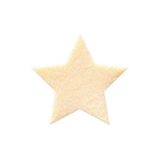 Etoiles en chocolat blanc cristallisées