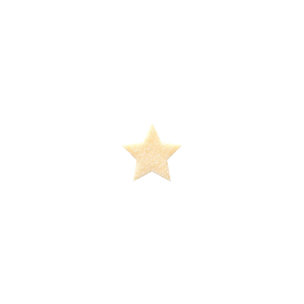 Etoiles en chocolat blanc cristallisées