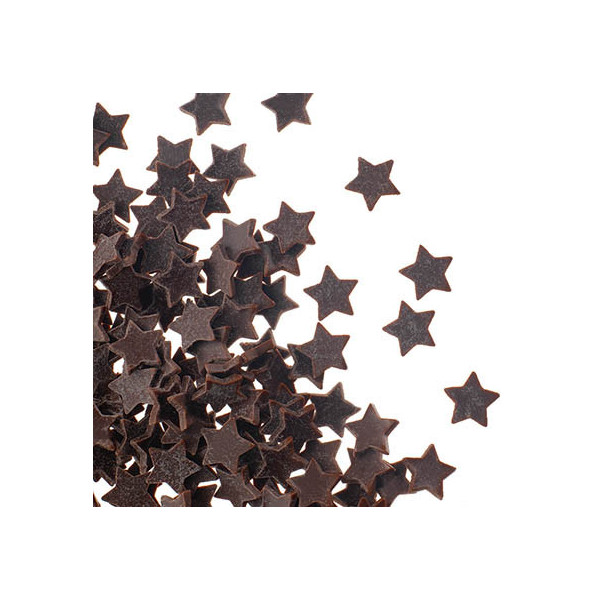 Etoiles en chocolat noir