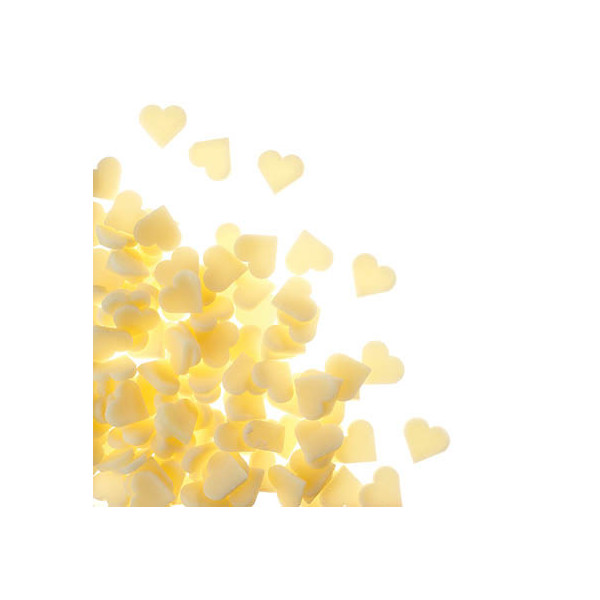 Coeurs en chocolat blanc