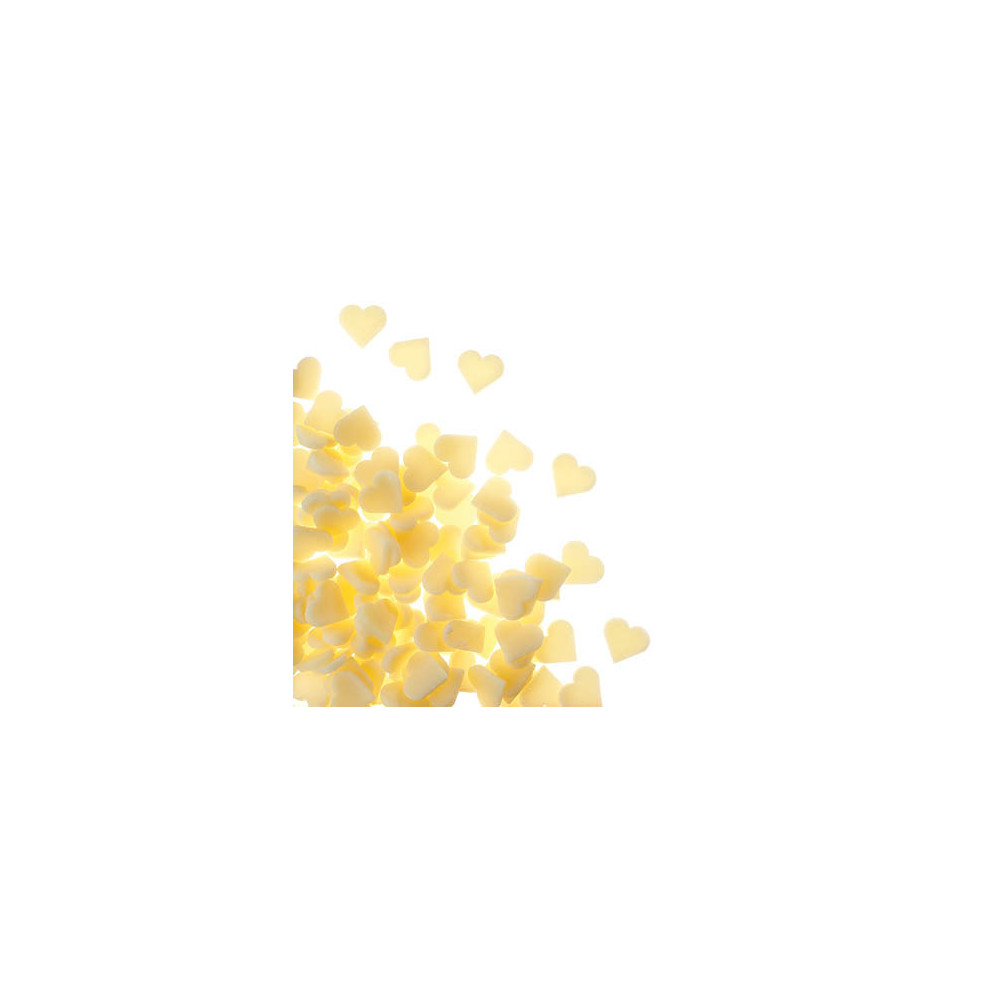 Coeurs en chocolat blanc