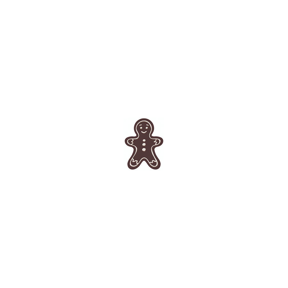Décors en chocolat noir avec relief Blanc