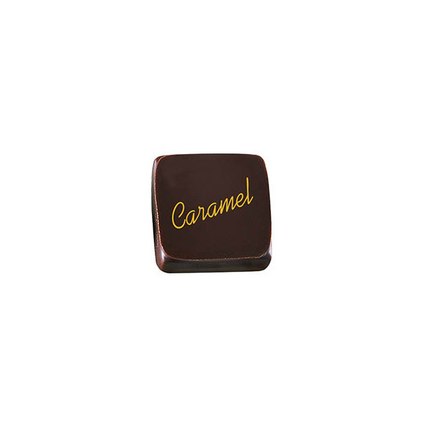 Feuilles imprimées 'Caramel' pour bonbons chocolat