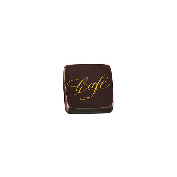 Feuilles imprimées 'Café' pour bonbons chocolat