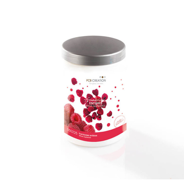 Framboises entières