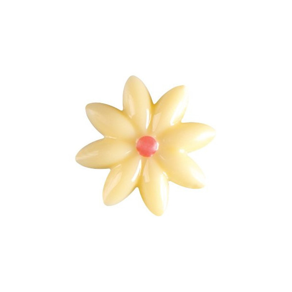 Daisies White chocolate 'Coeur rose'