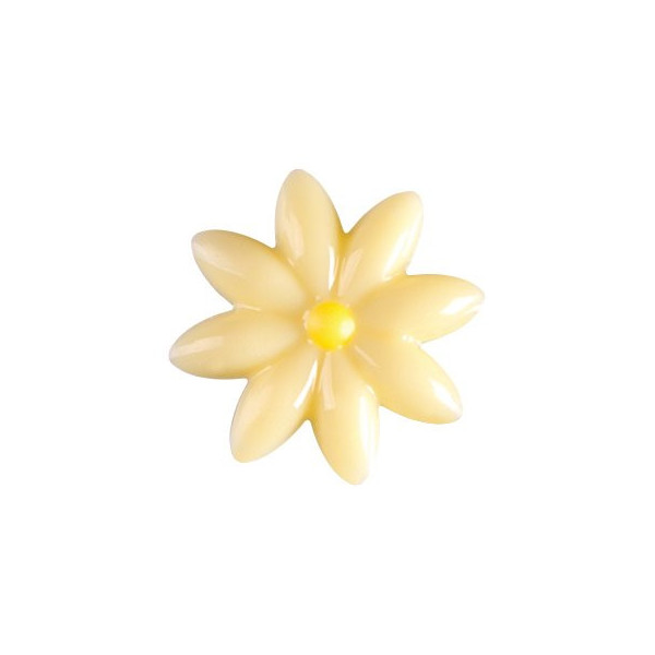 Pâquerettes en chocolat blanc coeur jaune