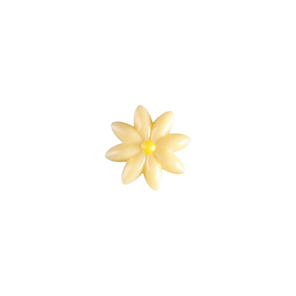 Pâquerettes en chocolat blanc coeur jaune