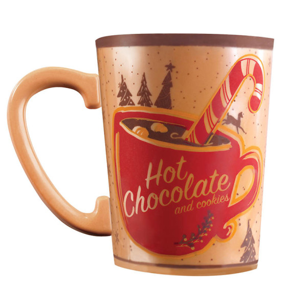Feuilles imprimées 'Hot chocolate' pour mugs