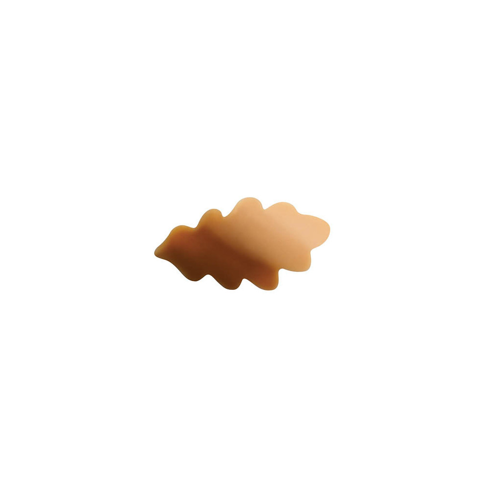Curved oak leaves White caramelised chocolate